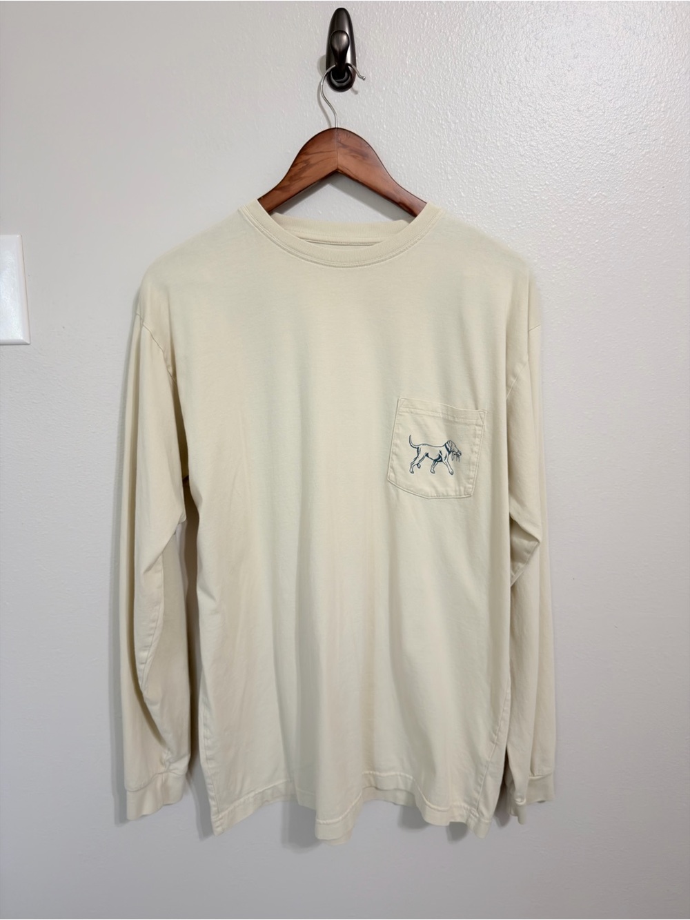 Scout Southern Outfitters Long Sleeve Pocket Tee Hound Dog Logo Shirt